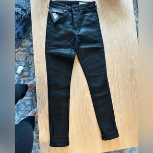 Rag & Bone new with tags black coated jeans size 26